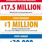 postcode lottery calendar